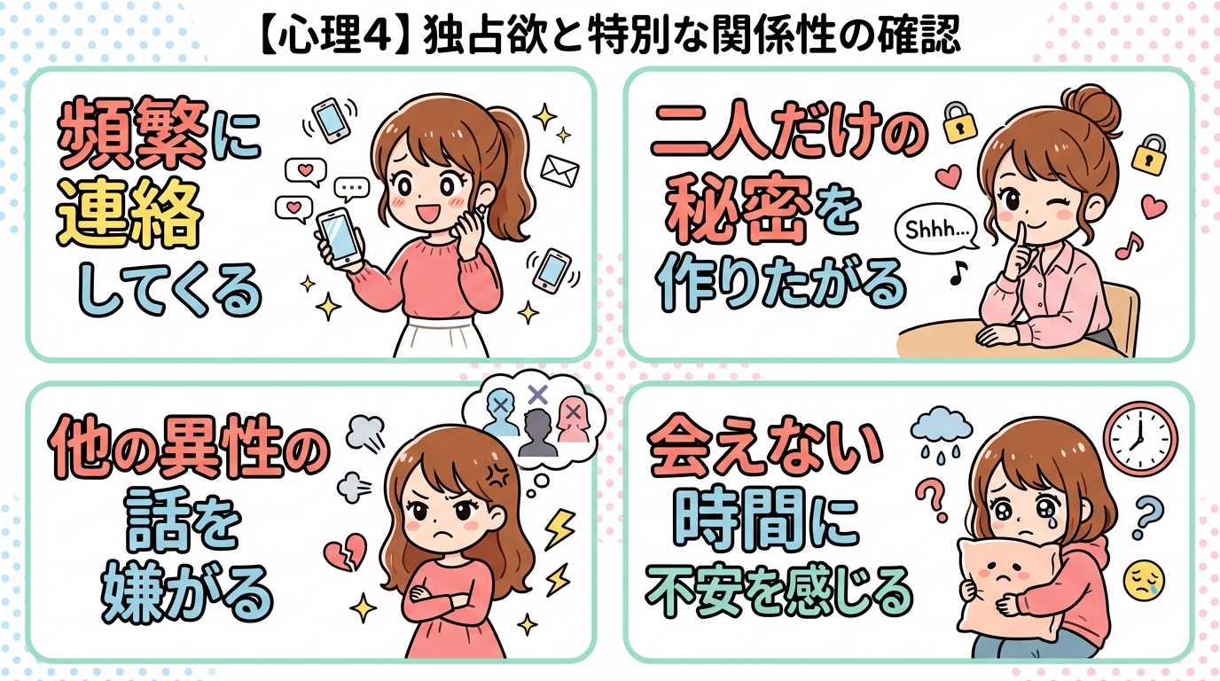 【心理4】独占欲と特別な関係性の確認