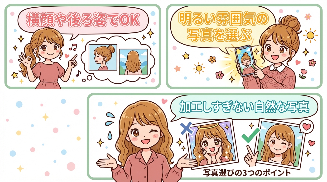 写真選びの3つのポイント