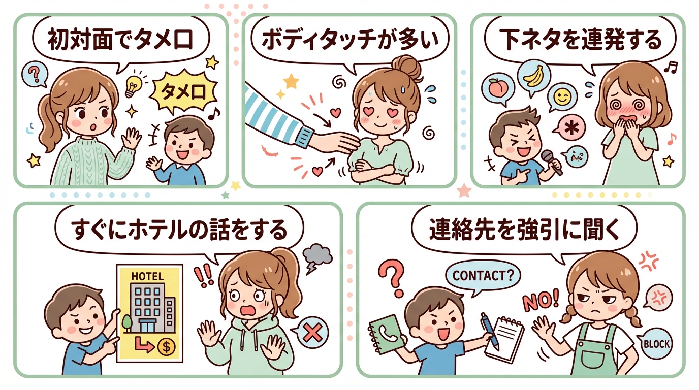 美人が警戒するNG行動を事前に把握する