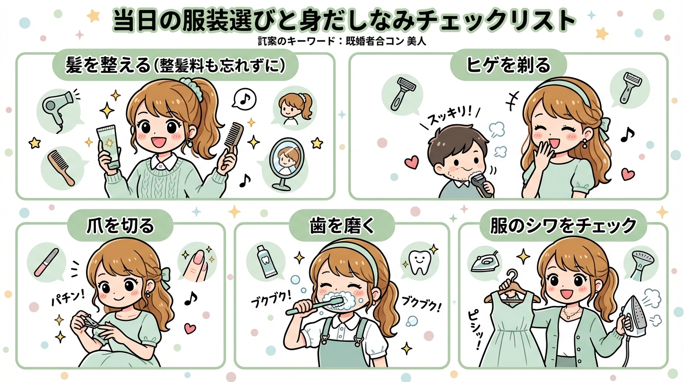 当日の服装選びと身だしなみチェックリスト