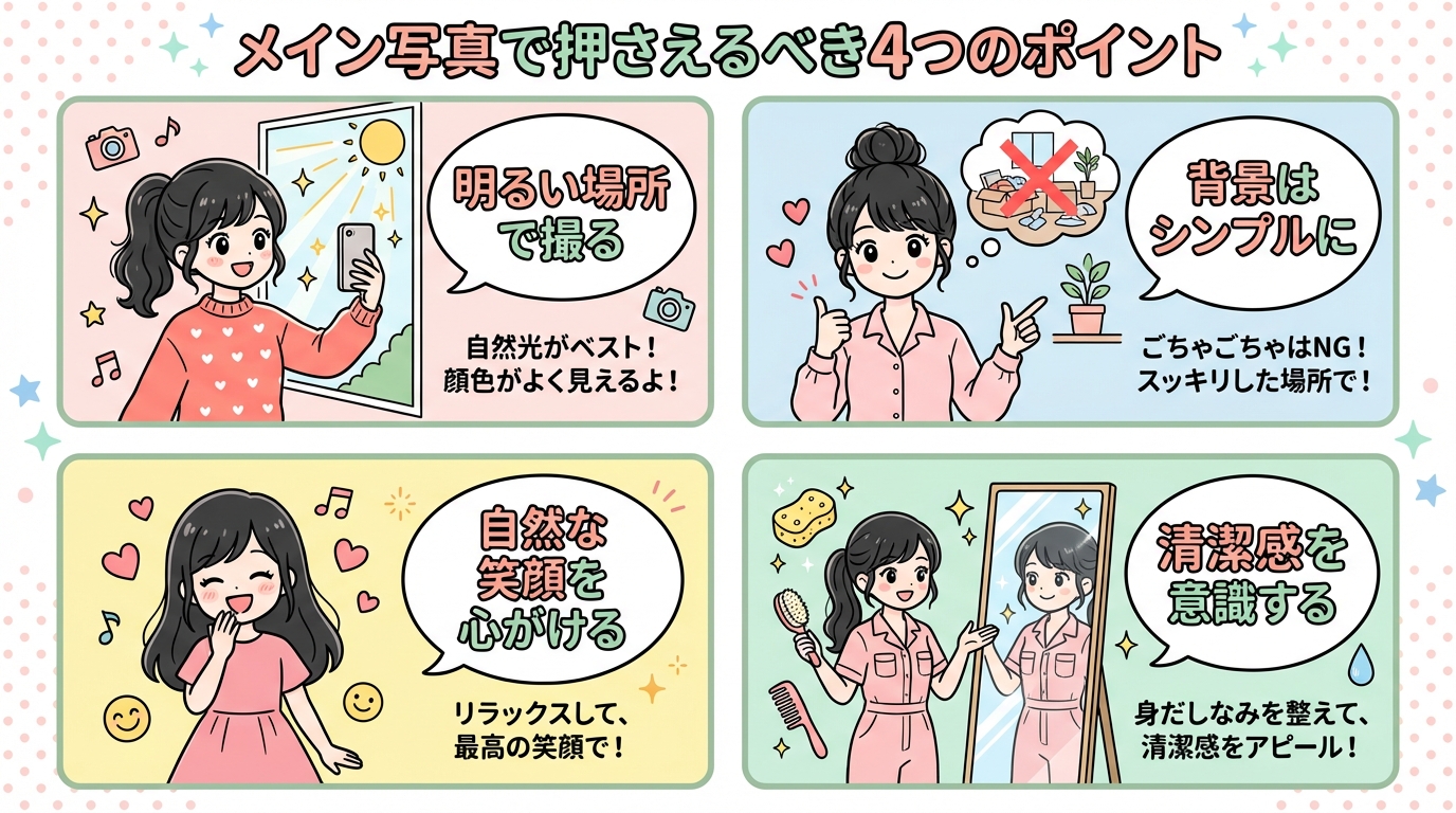 メイン写真で押さえるべき4つのポイント