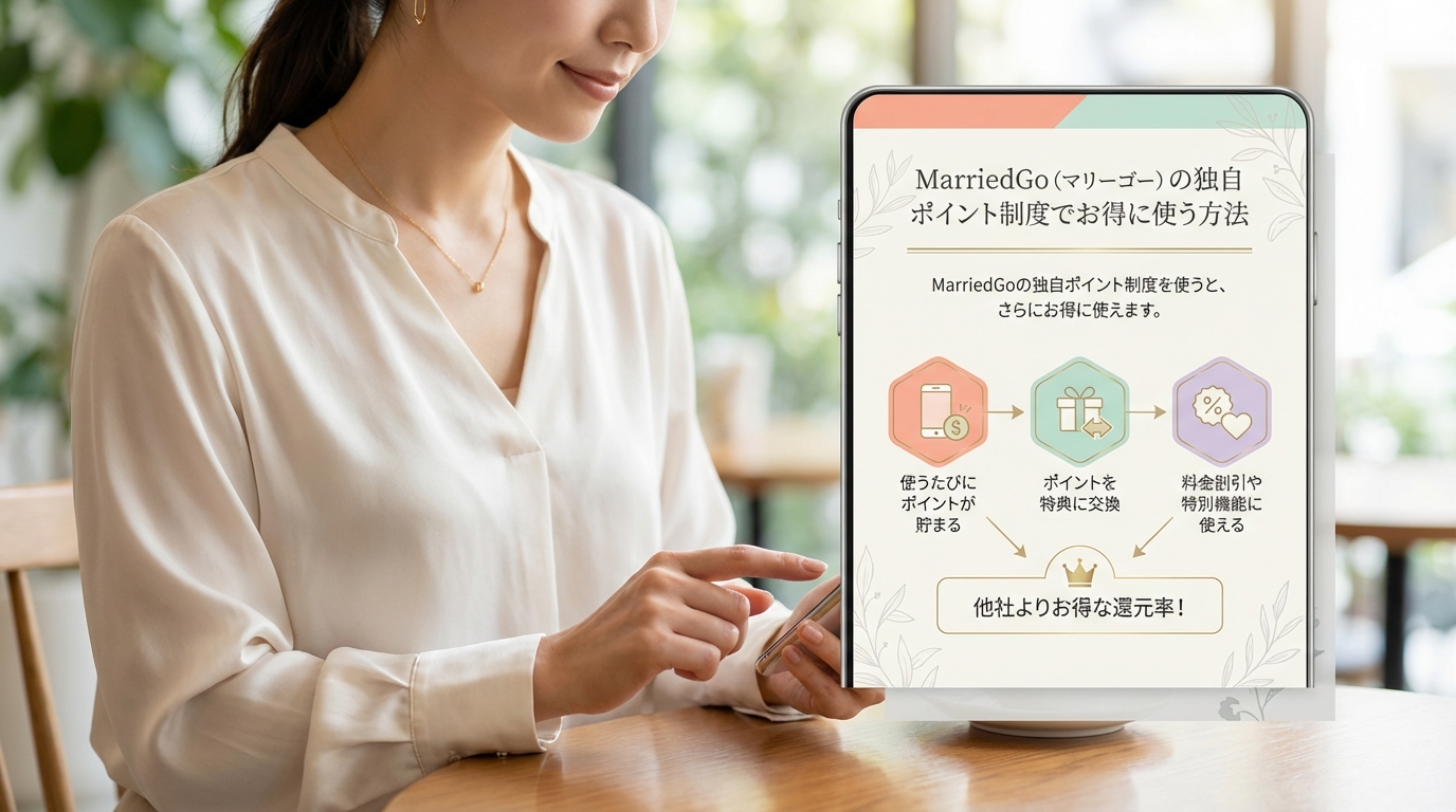 MarriedGo(マリーゴー)の独自ポイント制度でお得に使う方法