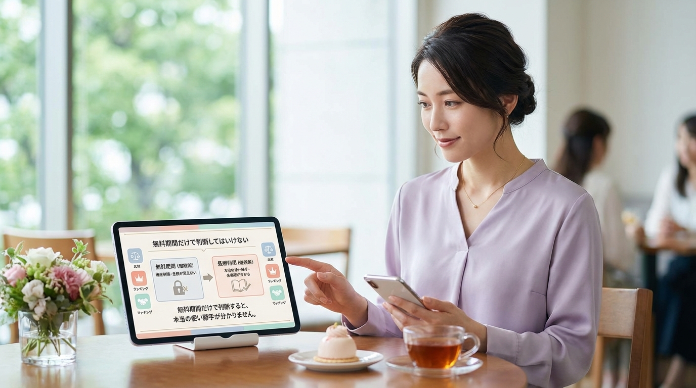 無料期間だけで判断してはいけない